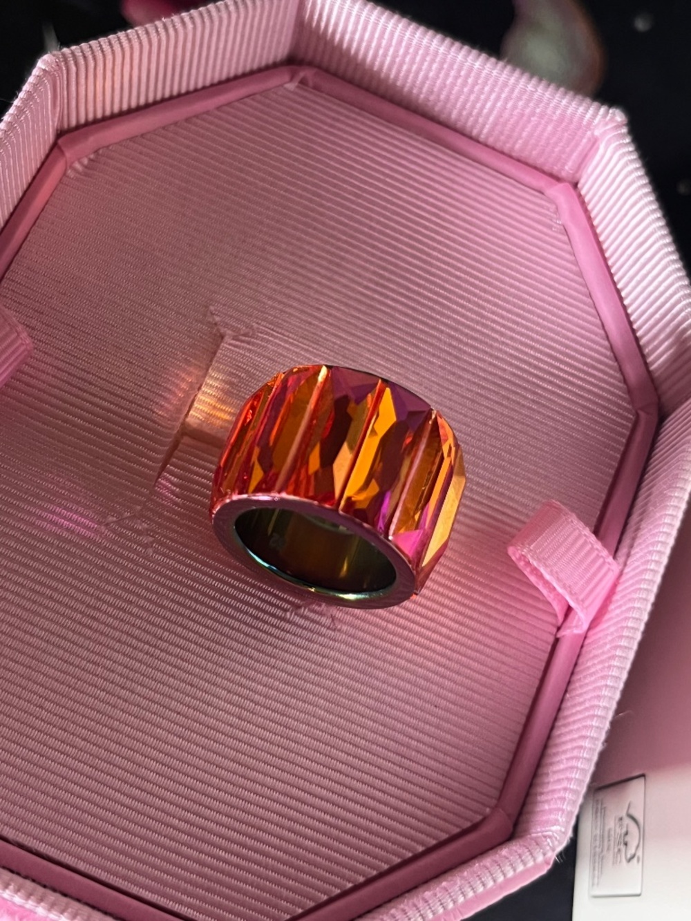 Swarovski ring size 52 curiosa baguette cut crystal - Picture 3 of 5